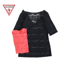 �ں߸˰��ݥ�����50��OFF��GUESS ���� ������� Ⱦµ ���åȥ��� "HALF SLEEVE LYNN LACE TOP" W61P65K4GB0