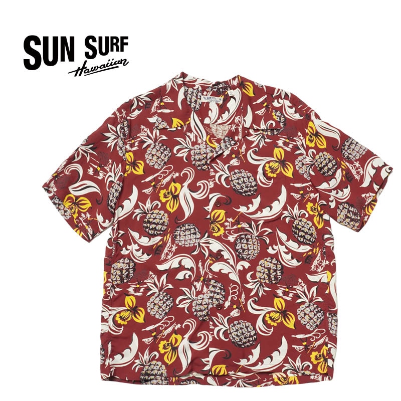 SUN SURF サンサーフ　アロハシャツ　FIRELAND レーヨン 100% SUN SURF(サンサーフ) 和柄アロハシャツ SCENERY OF JAPAN