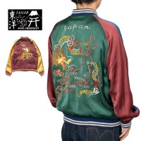 TAILOR TOYO ơ顼   Late 1940s Style Acetate Souvenir Jacket  KOSHO & CO. Special Edition DRAGON & JAPAN MAP  ROARING TIGER TT15416-145