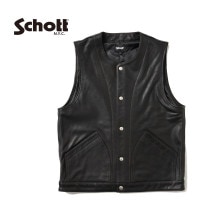 Schott ����å� �쥶�� �٥��� "GOAT LEATHER VEST" 782-3251001