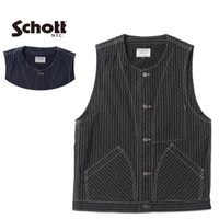 Schott ����å� �٥��� ��OLD HICKORY DENIM VEST�� 3122067(782-5957001)