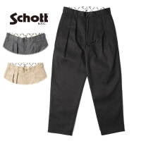 Schott å ѥ "TC DOUBLE PLEATED WIDE PANTS" 3116037