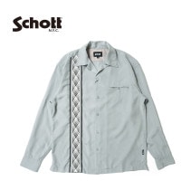 Schott ����å� Ĺµ ����� ��BRAID LYOCELL LS SHIRT�� 782-4120003