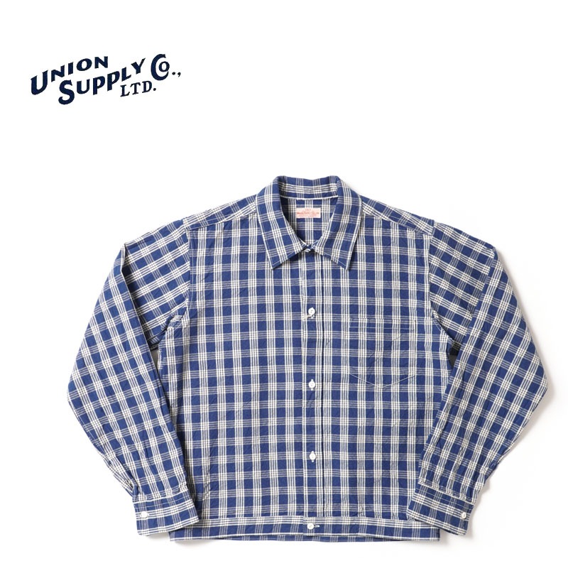 J*e様 UNION SUPPLY PALAKA CHECK SHIRT BLO アメカジブランド,ユニオン・サプライ | ろーぐす オンラインショップ