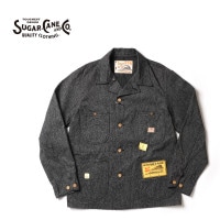 SUGAR CANE ���奬�������󡡥��㥱�å� ��9oz. BLACK COVERT WORK COAT��  SC14373