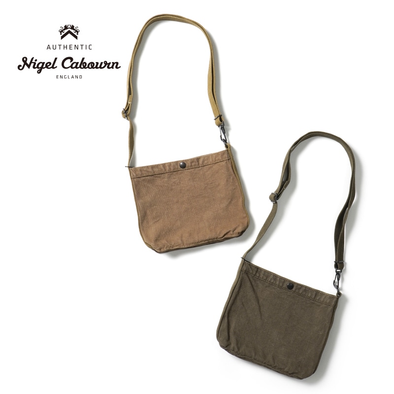 NIGEL CABOURN｜SHOULDER BAGS (MAGAZINE BAG (80500061007 Nigel Cabourn Shoulder Bag MAGAZINE MAIN LINE canvas Brown