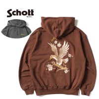 Schott ����å� �������å� �ѡ�����  "EMB. CHERRY BLOSSOM JAPAN EAGLE HOODED SWEAT"  782-4231004