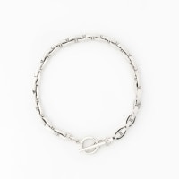 【ノーブランド】K14WG D0.27ct バングル noguchi BIJOUX(ノグチ)K14WGホワイトダイヤモンドネックレス