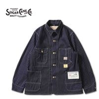 SUGAR CANE ���奬�������󡡥ǥ˥� ���С������롡"9oz. WABASH STRIPE WORK COAT"��SC15658