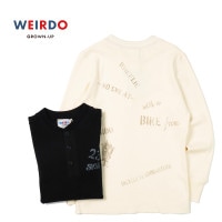 WEIRDO ɡĹµ Tġ"NO GAS? - L/S HENRY T-SHIRTS"  WRD-24-AW-13