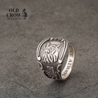 OLD CROW ɥ ءС "Mr.Chubbs SPOON RING" OC-24-AW-G06