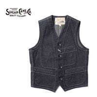 SUGAR CANE ���奬�������� �٥��� "11oz. BLUE DENIM WORK VEST"  SC15702