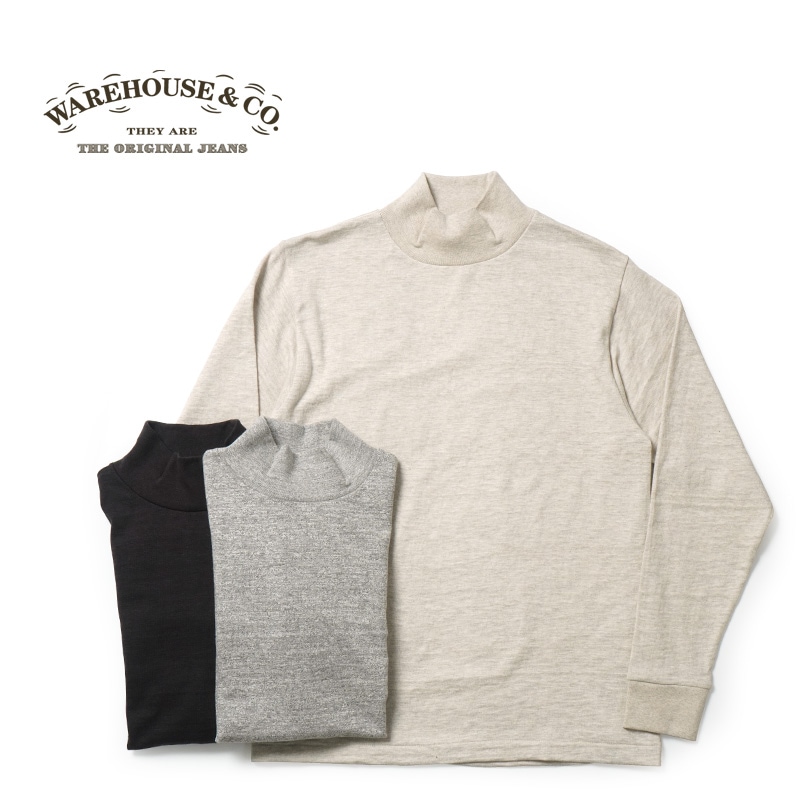 WAREHOUSE 5910 ウエアハウス ハイネック 杢グレー ロンT L WAREHOUSE 5910 ウエアハウス ハイネック 杢グレー ロンT L WAREHOUSE