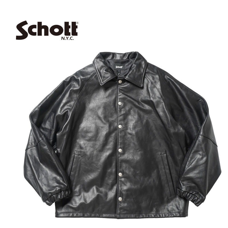 Schott レザーコーチジャケット Schott ショット シープレザー|コーチジャケット|782-1950014