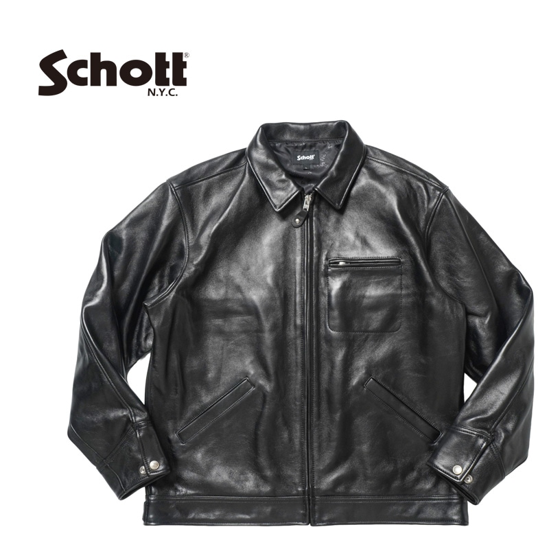 美品✨Schott ショット 3121034 XL TRACKER JACKET Schott N.Y.C 【P10倍】Schott / ショット ： LEATHER TRACKER
