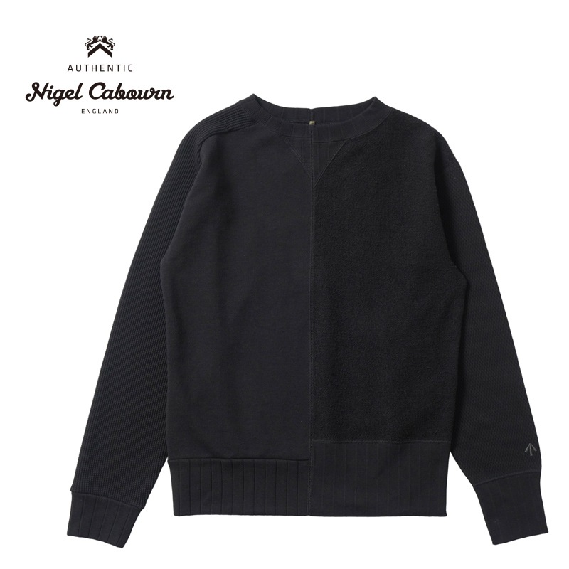 ナイジェルケーボン ARMY CREW JERSEY MIX スウェット 46 Nigel Cabourn / ARMY CREW JERSEY MIX Ivory Charcoal