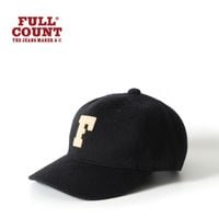 FULLCOUNT �ե륫����� ����å� ˹�� "6 Panel Wool Melton Baseball Cap F Patch"  6843-25