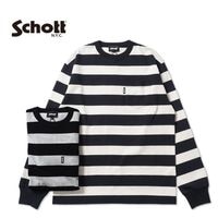 Schott ����å�  Ĺµ�ԥ����  "WIDE BORDER POCKET T-SHIRT"  782-5930005