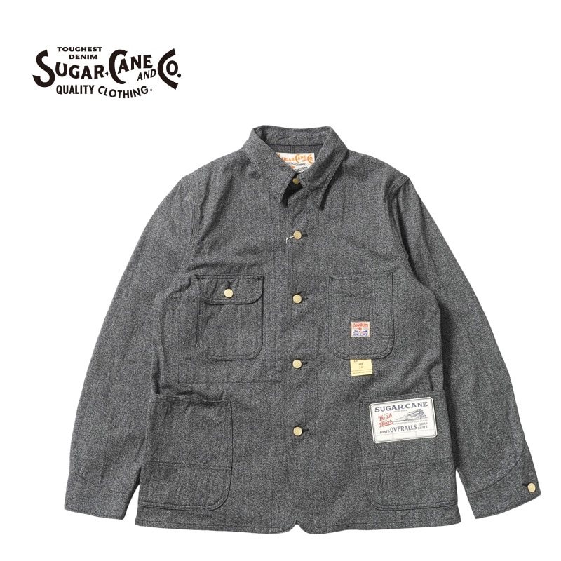シュガーケーン カバーオール ブラック シュガーケーン SUGARCANE [SC15659] 9oz. ブラックコバート