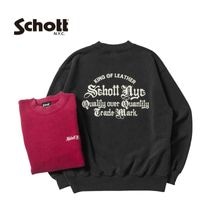 Schott å å ȥ졼ʡ "QUALITY OVER QUANTITY CREW SWEAT" 782-5232004