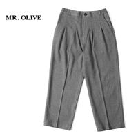MR.OLIVE �ߥ��������꡼�� �ѥ�� SUPER STRETCH DENIM "PEACHSKIN STRETCH GABARDINE / 2TACK WIDE EASY PANTS" M253119