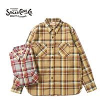SUGAR CANE 奬 Ĺµ  "TWILL CHECK WORK SHIRT"  SC29565