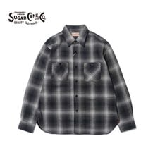 SUGAR CANE 奬 Ĺµ  "TWILL CHECK WORK SHIRT"  SC29561