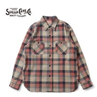 SUGAR CANE 奬 Ĺµ  "TWILL CHECK WORK SHIRT"  SC29562