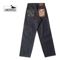 GANGSTERVILLE 󥰥ӥ ѥ  THUG - WIDE DENIM IRON CROSS  GSV9904-INDIGO x IVORY