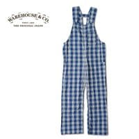 ڥ󥦥åWAREHOUSE ϥ С 1930'S INDIGO BLUE and WHITE CHECK OVERALL"  1238-CHECK-OW(25SS)
