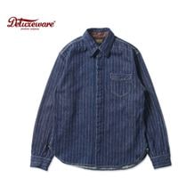 DELUXEWARE �ǥ�å�����������Ĺµ ����ġ���DENIM NEL SHIRT��  7630A