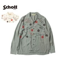 Schott ����å� Ĺµ����� "ROCK'N ROLL RAYON SHIRT"  782-6120005