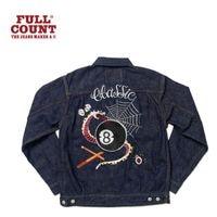 FULLCOUNT �ե륫����� FULLCOUNT��Ħ����  �ǥ˥� ���㥱�å�  ��CLASSIC TATTOO EMBROIDERY TYPE 2nd DENIM JACKET 13.7oz��  ONE WASH  2102E