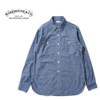 WAREHOUSE �������ϥ��� Ĺµ ����� Lot 3064  ��VENTILATION TRIPLE STITCH CHAMBRAY SHIRTS��  3064(25AW)