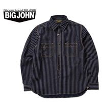BIG JOHN �ӥå������ �ǥ˥� Ĺµ�����  "10oz SELVAGE WORK SHIRT WABASH"  MS005E