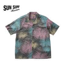 SUN SURF ���󥵡��� Ⱦµ �����ϥ���� COTTON LINEN SLUBYARN HAWAIIAN SHIRT  ��CHRYSANTHEMUM��  SS39694