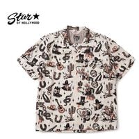 STAR OF HOLLYWOOD ���������֥ϥꥦ�å� Ⱦµ ����� DOBBY COTTON OPEN SHIRT  ��THE WESTERNER" by VINCE RAY  SH39706
