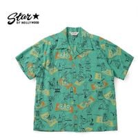 STAR OF HOLLYWOOD ���������֥ϥꥦ�å� Ⱦµ ����� DOBBY COTTON OPEN SHIRT  ��MAGIC CARPET��  SH39716
