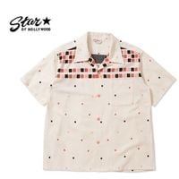 STAR OF HOLLYWOOD ���������֥ϥꥦ�å� Ⱦµ ����� DOBBY COTTON OPEN SHIRT  ��SQUARE"  SH39717