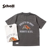 Schott ����å� Ⱦµ�ԥ���� "WHAT'S UP DOG T-SHIRT" 782-6134014