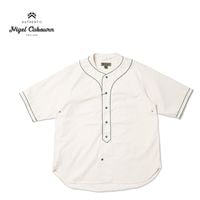 Nigel Cabourn �ʥ������륱���ܥ� Ⱦµ�١����ܡ��륷��� "BASEBALL SHIRT S/S - COTTON TWILL" 80520011002