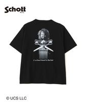 Schott ����å� Ⱦµ�ԥ���� "CHUCKY MONOCHROME T-SHIRT" 782-6134030