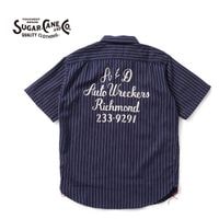 SUGAR CANE ���奬�������� Ⱦµ����� ��COKE STRIPE WORK SHIRT with EMBROIDERED (SHORT SLEEVE)�� SC39732