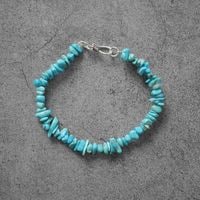 ���������� �֥쥹��å� ����С�925 �����������֥쥹��20cm B-Turquoise-20cm-26SS