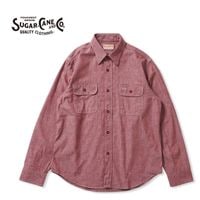 SUGAR CANE ���奬�������� Ĺµ ����� "RED CHAMBRAY WORK SHIRT (LONG SLEEVE)" SC29682