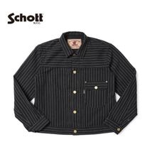 Schott ����å� ���ȥ饤�� �եꥹ�� ���㥱�å� "LOT. 763J STRIPE FRISCO JACKET" 782-6252011