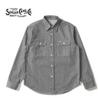 SUGAR CANE ���奬�������� Ĺµ ����� "HICKORY STRIPE WORK SHIRT" SC27853