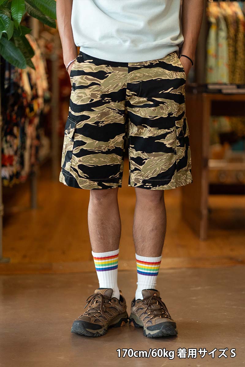 BUZZ RICKSON'S �Х��ꥯ���� �ϡ��եѥ�� ��GOLD TIGER PATTERN SHORT PANTS�� BR51904