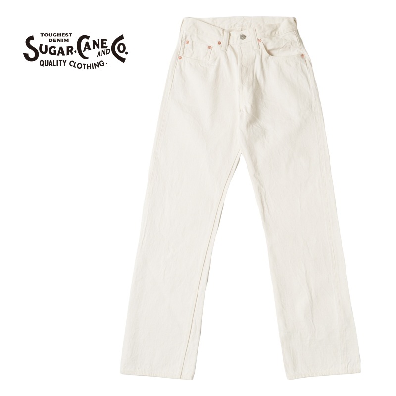 SUGAR CANE 奬 ѥ "13oz. WHITE DENIM 1947 MODEL (REGULAR STRAIGHT)"  SC42560