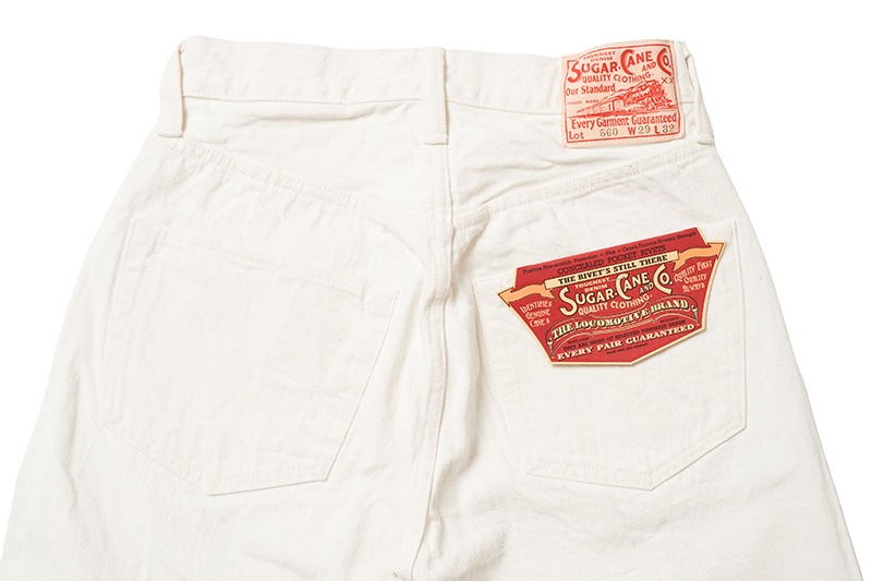 SUGAR CANE 奬 ѥ "13oz. WHITE DENIM 1947 MODEL (REGULAR STRAIGHT)"  SC42560